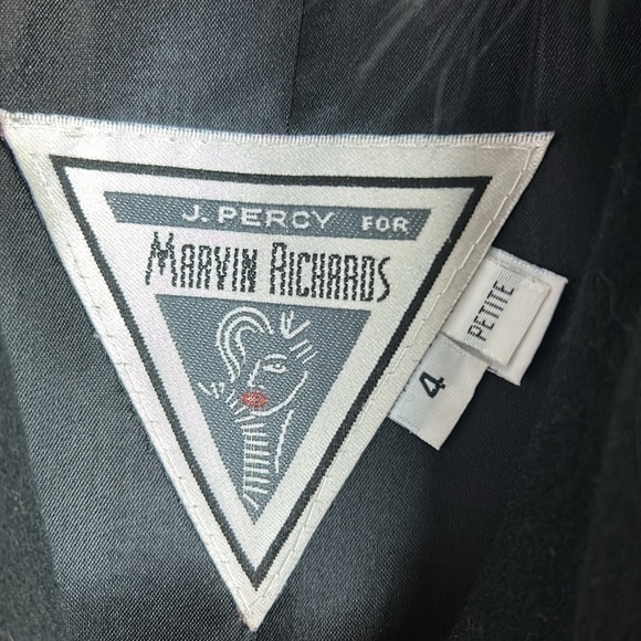 Glamorous Marvin Richards Lambswool Full Length Black Winter Coat with F… - Picture 4 of 12